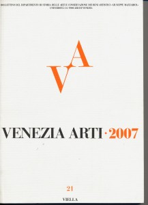 Copertina Venezia Arti 21